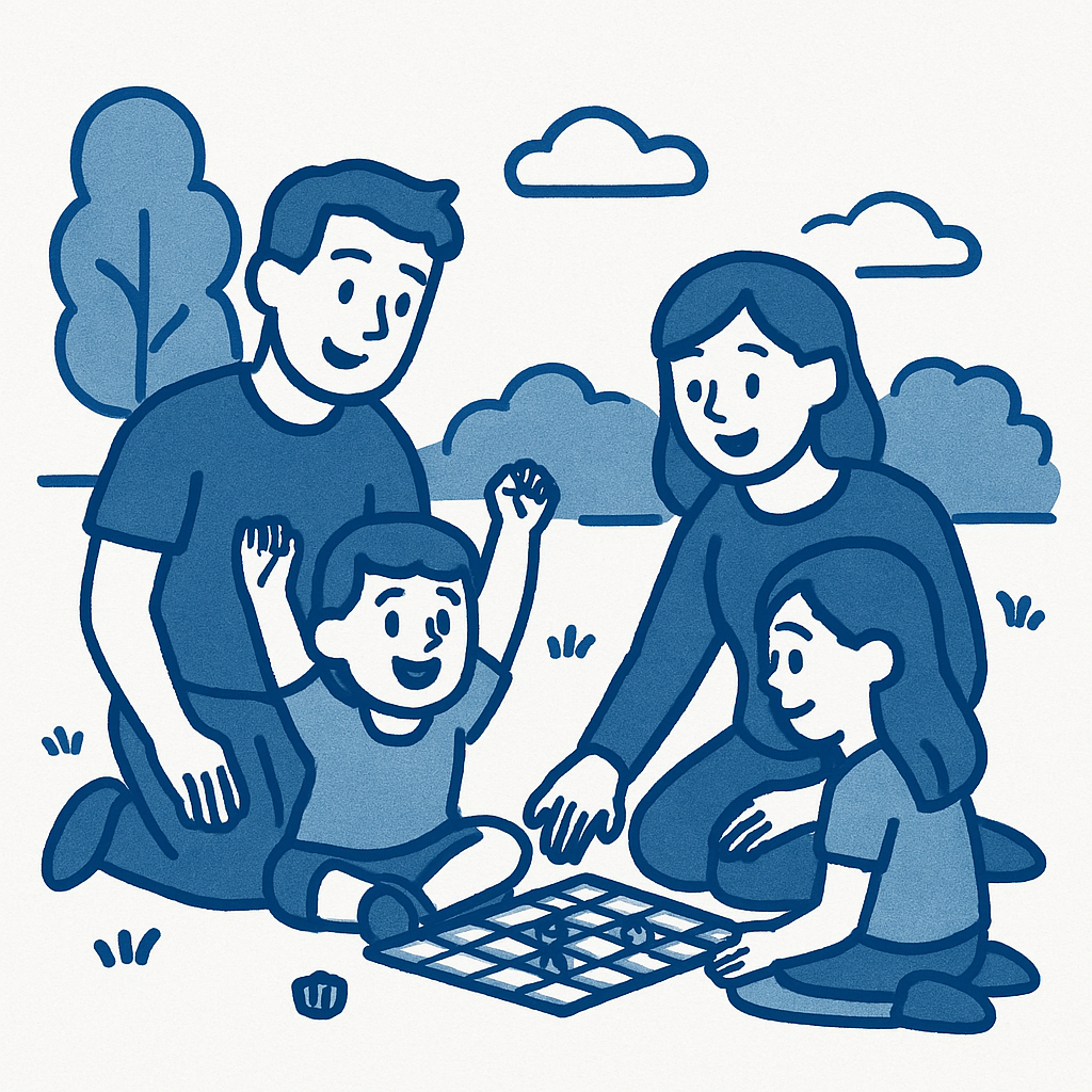Family enjoying quality time together thanks to automated scheduling