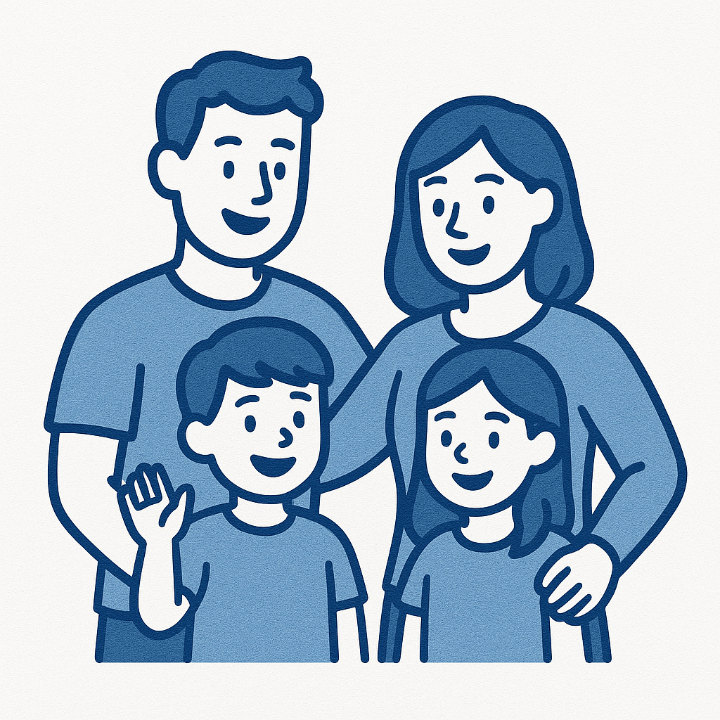 Family enjoying quality time
