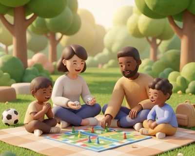 Family enjoying time together