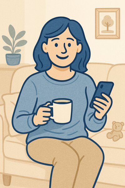 Busy parent Sarah overwhelmed by school emails and family scheduling - before using Sense AI organizer app