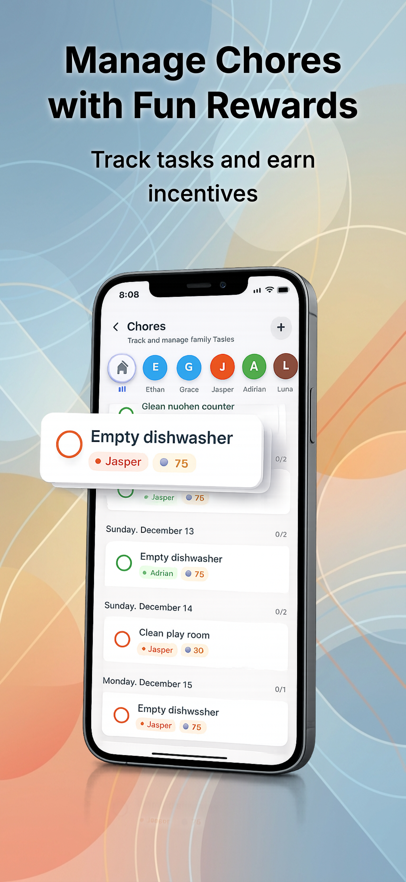 Sense chores - Manage chores with fun rewards
