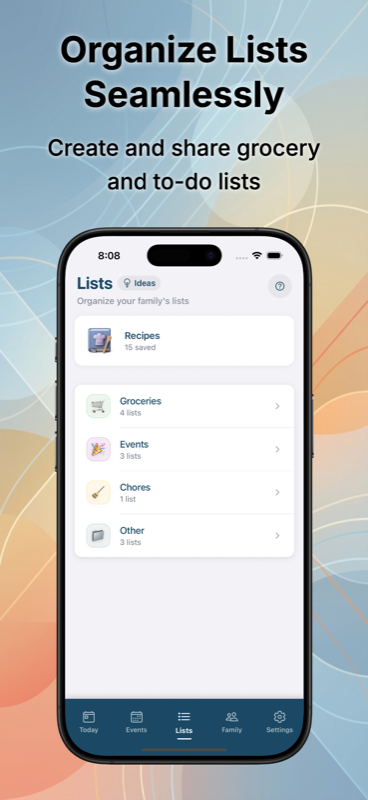 Sense lists - Organize lists seamlessly